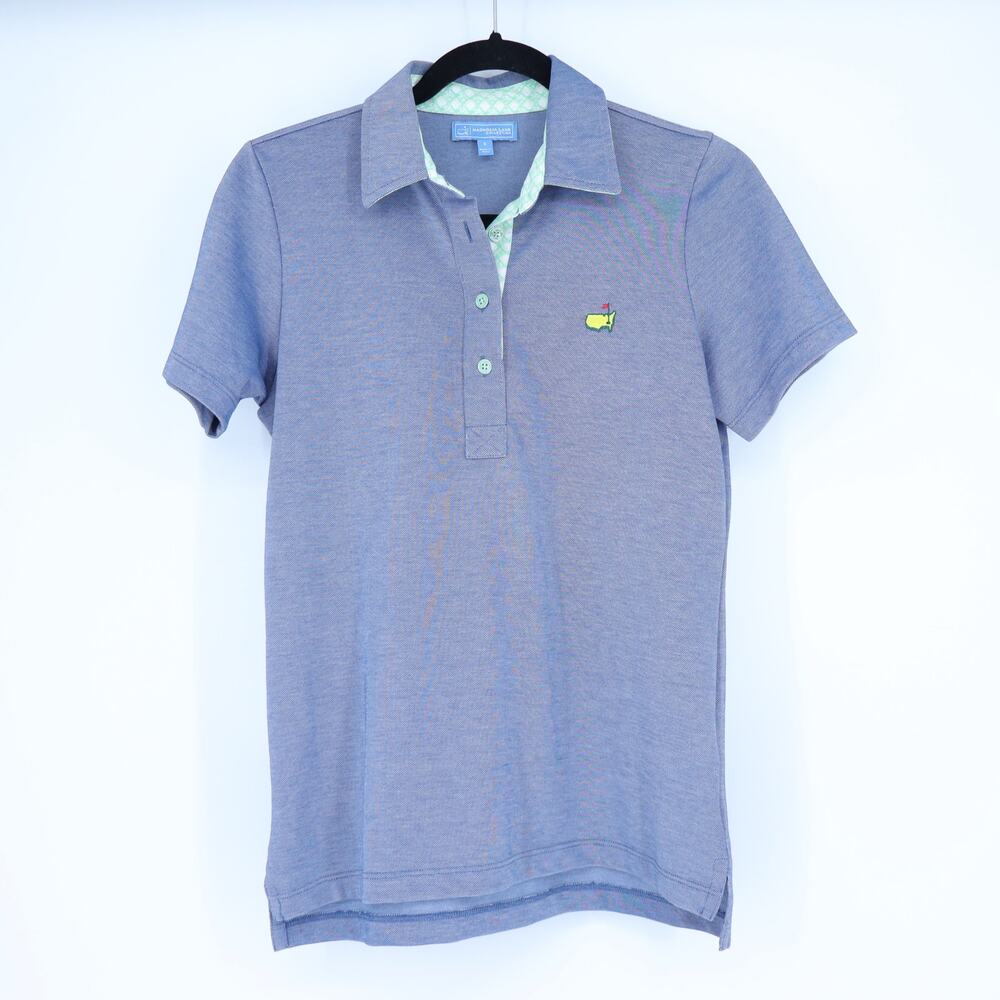 MAGNOLIA LANE Blue Golf Polo Shirt Performance Short Sleeve Women's S